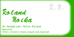 roland moika business card